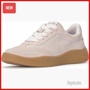 Women's Suede Platform Sneakers with Arch Support, Lightweight Fashion Shoes